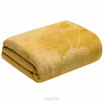Koc 150x200 GINKO 2 miodowy z motywem liści eukaliptusa - 7