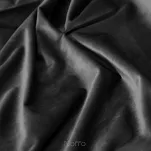 Zasłona gotowa na taśmie 140x270 VILLA welwetowa czarna jednokolorowa o aksamitnej strukturze - 3
