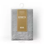 Nakładka 85x85 ALINA srebrna z żakardowym wzorem drobnych kwadracików - 5