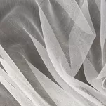 Firana na taśmie 300x270 NICEA biała z matowej tkaniny i strukturze deszczyku - 3