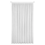 Firana na taśmie 300x270 NICEA biała z matowej tkaniny i strukturze deszczyku - 9