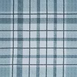 Pościel satynowa 220x200 SPRING 95 niebieska z motywem kratki z kolekcji Classic - 4