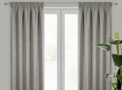 Zasłona gotowa na taśmie 140x270 JULA 2 cappuccino jednokolorowa w stylu eko