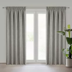 Zasłona gotowa na taśmie 140x270 JULA 2 cappuccino jednokolorowa w stylu eko