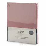 Prześcieradło z bawełny renforce z gumką 140x200 pudrowy róż BASIC - 6