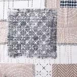 Pościel flanelowa 220x200 31511/1 beżowa patchworkowy wzór - 7