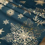 Bieżnik świąteczny 40x140 JOY welwetowy granatowy w śnieżynki - 2