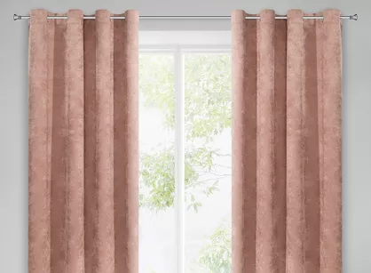 Zasłona na przelotkach 140x250 ANISA ciemny róż jednokolorowa z szenilowej tkaniny