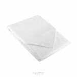 Pościel satynowa 220x200 NOVA 3 jednokolorowa gładka biała - 4