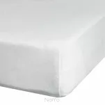 Prześcieradło z bawełny jersey 3 z gumką białe 240x220 - 5