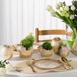 Podkładka dekoracyjna 30x45 JUDY 2 beżowa owalna pleciona - 4