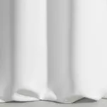 Zasłona gotowa na przelotkach 135x250 LOGAN zaciemniająca biała jednokolorowa z półmatowej tkaniny - 4