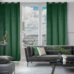 Zasłona na przelotkach 140x250 ROSA welwetowa ciemna zieleń Design 91 - 13