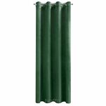 Zasłona na przelotkach 140x250 ROSA welwetowa ciemna zieleń Design 91 - 7