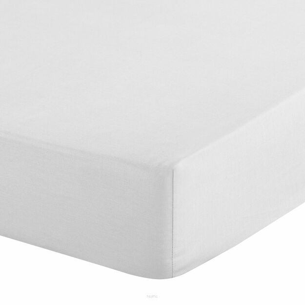 Prześcieradło z mikrowłókna z gumką 160x200 SOFT białe Design 91