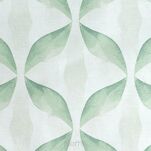 Pościel satynowa 140x200 SPRING 101 biała miętowa z motywem geometrycznym z kolekcji Classic - 2