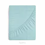 Prześcieradło z bawełny jersey z gumką miętowe 240x220 Design 91 - 5