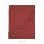 Prześcieradło z satyny bawełnianej z gumką NOVA 3 czerwone 160x200 - 3