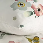 Pościel satynowa 220x200 ELLA 17 biała z różowym wzorem kwiatowym z kolekcji Ella Line - 4