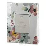 Pościel satynowa 220x200 ELLA 17 biała z różowym wzorem kwiatowym z kolekcji Ella Line - 6