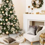 Poszewka welwetowa 45x45 ROYAL 3 ciemny turkus ze srebrnym ornamentem - 3