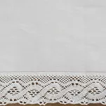 Obrus 140x180 SUSAN biały zdobiony koronką - 2