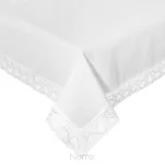 Obrus 140x180 SUSAN biały zdobiony koronką - 2