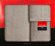 Komplet ręczników EVI Pierre Cardin ciemny beż zdobione bordiurą w kolorze ręcznika z logo marki z kolekcji Premium - 5