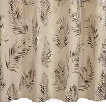 Zasłona na przelotkach 140x250 GLORIA 2 welwetowa beżowa z szampańskim nadrukiem liści - 6