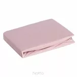 Prześcieradło z bawełny jersey z gumką pudrowe 240x220 Design 91 - 6