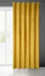 Zasłona na przelotkach 215x250 MELANIE welwetowa musztardowa o aksamitnej strukturze - 8