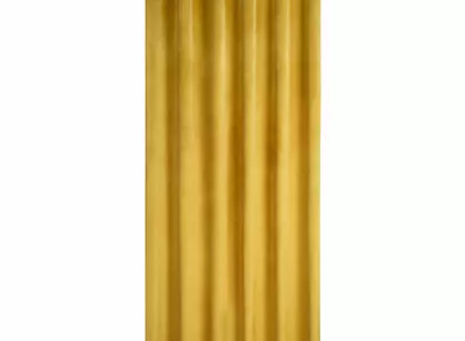 Zasłona gotowa na przelotkach 215x250 MELANIE welwetowa musztardowa o aksamitnej strukturze
