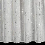 Firana na taśmie 140x270 MELIA biała z etaminy zdobiona gumowym złotym nadrukiem - 6