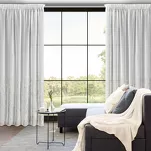 Firana na taśmie 140x270 MELIA biała z etaminy zdobiona gumowym złotym nadrukiem - 11