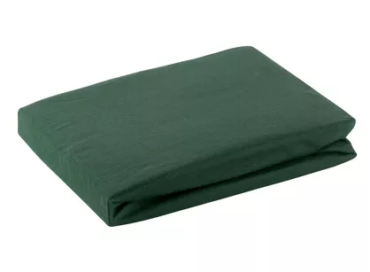 Prześcieradło z bawełny jersey z gumką ciemna zieleń 220x200 Design 91
