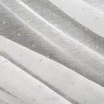 Firana na taśmie 300x150 SIBEL biała z szampańskim nadrukiem drobnych rombów - 3