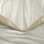 Pościel satynowa 220x200 NOVA 3 dwukolorowa gładka kremowa beżowa - 3