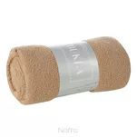 Koc 150x200 BUKLA beżowy jednokolorowy wzór baranka - 2