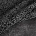 Koc jednokolorowy 200x220 TEDY stalowy imitujący buklę - 3