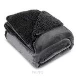 Koc jednokolorowy 200x220 TEDY stalowy imitujący buklę - 3