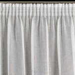 Firana na taśmie 140x270 LUCILA biała z etaminy z etaminy z nakrapianym szampańskim połyskiem - 4