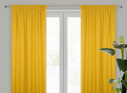 Zasłona na taśmie 135x270 PARISA zaciemniająca musztardowa jednokolorowa Design 91