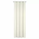 Zasłona gotowa na przelotkach 140x250 RITA jednokolorowa kremowa z miękkiej tkaniny - 7