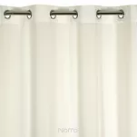 Zasłona gotowa na przelotkach 140x250 RITA jednokolorowa kremowa z miękkiej tkaniny - 6