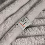 Koc 170x210 SOFT beżowy puszysty typu flano z wytłaczanym wzorem Design 91 - 6