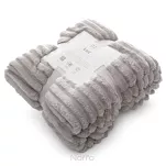 Koc 170x210 SOFT beżowy puszysty typu flano z wytłaczanym wzorem Design 91 - 3