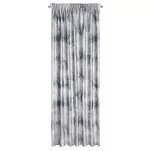 Zasłona na taśmie 140x270 TINA welwetowa srebrna z metalicznym nadrukiem - 12