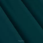 Zasłona gotowa na przelotkach 135x250 LOGAN zaciemniająca petrol jednokolorowa z półmatowej tkaniny - 4