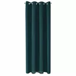 Zasłona gotowa na przelotkach 135x250 LOGAN zaciemniająca petrol jednokolorowa z półmatowej tkaniny - 7