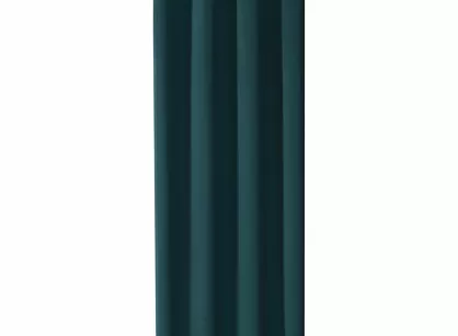 Zasłona na przelotkach 135x250 LOGAN zaciemniająca petrol jednokolorowa z półmatowej tkaniny